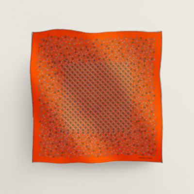 エルメス、ポケットチーフ、シルク ポケットチーフ ヴィンテージシルク 42 cm 《クチュール・セリエ